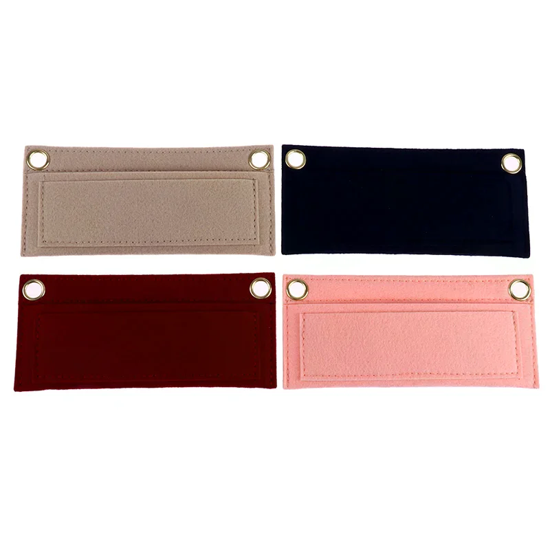 Felt Wallet Bag Liner Card Package Internal Layer Retrofitted Crossbody Bag Chain Inner Container Cosmetic Bag Insert