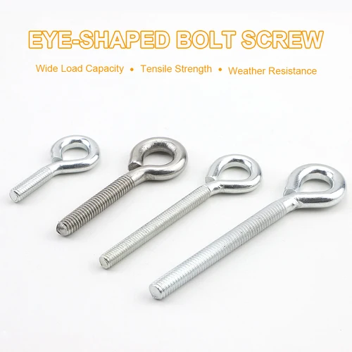 Imagen 2 del producto M3 M4 M5 M6 M8 M10 Anillo de tornillo de ojo de oveja de acero inoxidable Anillo de elevación de tornillo Perno de oveja para colgar