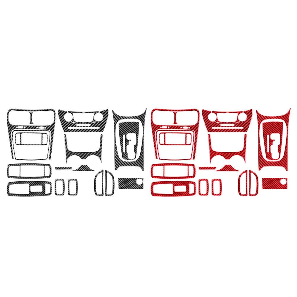 18Pcs Carbon Fiber Pattern Car Full Interior Kit Cover Trim For Dodge Journey 2011 2012 2013 2014 2015 2016 2017 2018 LHD