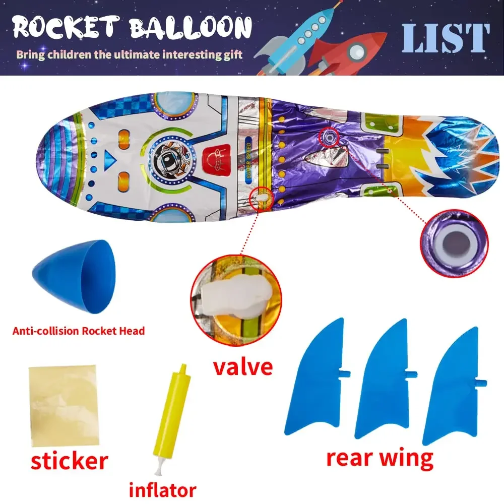 Space ballonnen 8 stuks astronaut & raket | Feestdecoratie | Daily Style