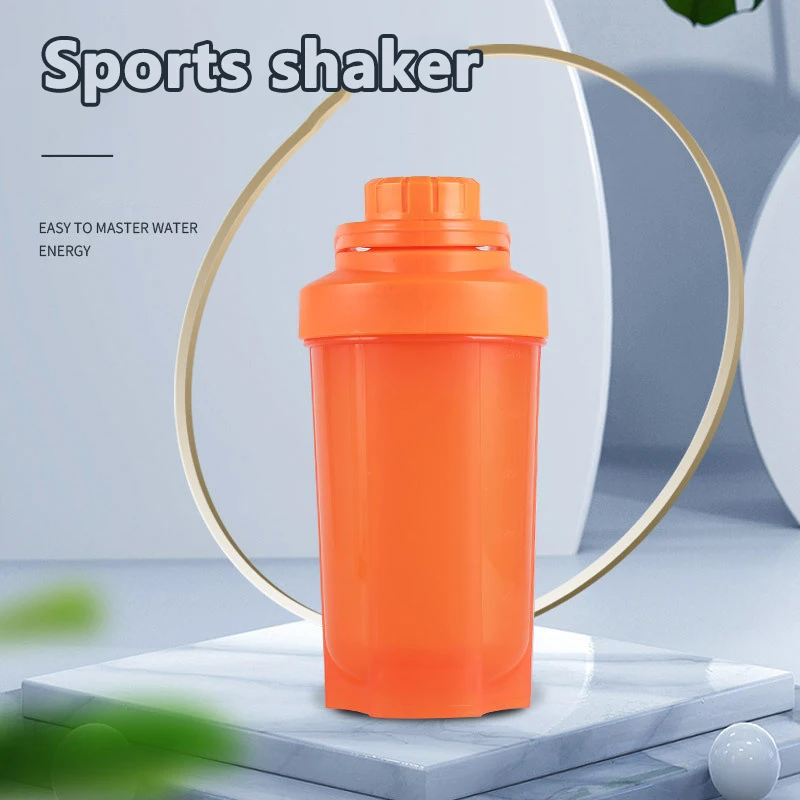 Portable 500ml Protein Powder Shaker Bottle Leak Proof Water Bottle For Gym Outdoor Fitness Training Sport Mixing Cup With Scale