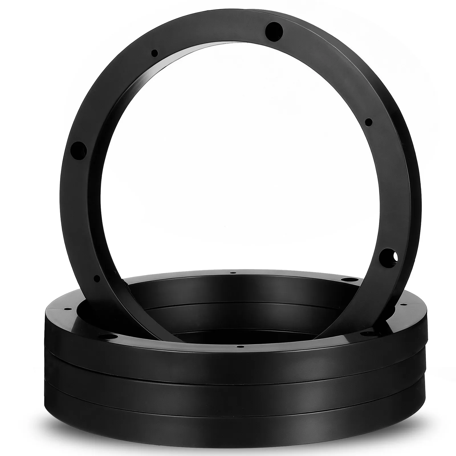 2Pairs Universal Car Speaker Mounting Spacers ABS Build Quality Auto Audio Adapter Ring for Trucks Boats Rvs No Cutting Required