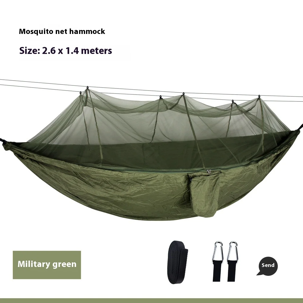 Lohascamping 2 Person Camping Hammock Mosquito Net Outdoor Furniture Bed Strength Sleep Swing Portable Hanging Garden Hammock