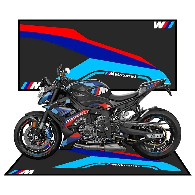 For BMW Large Size Motorcycle Display Carpet Work Floor Garage Racing Moto Mat Entrance Doormat Bedroom Rug For BMW S1000R GS