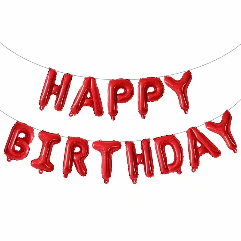 

13pcs Happy Birthday Decoration Balloons Pink Blue Letter Foil Ballons Set Birthday Party Decor Air Globos Balony Anniversaire