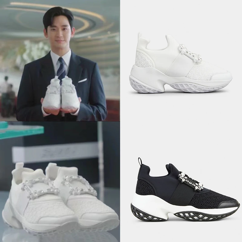 

Повседневные спортивные кроссовки Diamond Blue на платформе для женщин, без шнурков, с сетчатой поверхностью, круглым носком, дышащие, увеличивающие рост