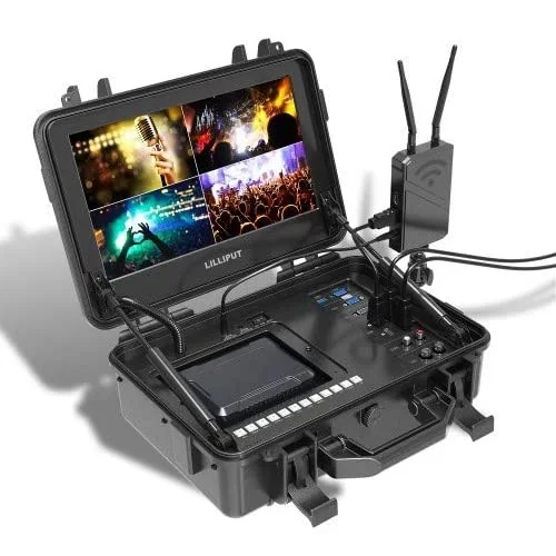 

Lilliput BM120-4KS 12.5 inch Carry on 4K Broadcast Director Monitor with Suitcase 3840x2160 400nits 3G-SDI Director Monitor