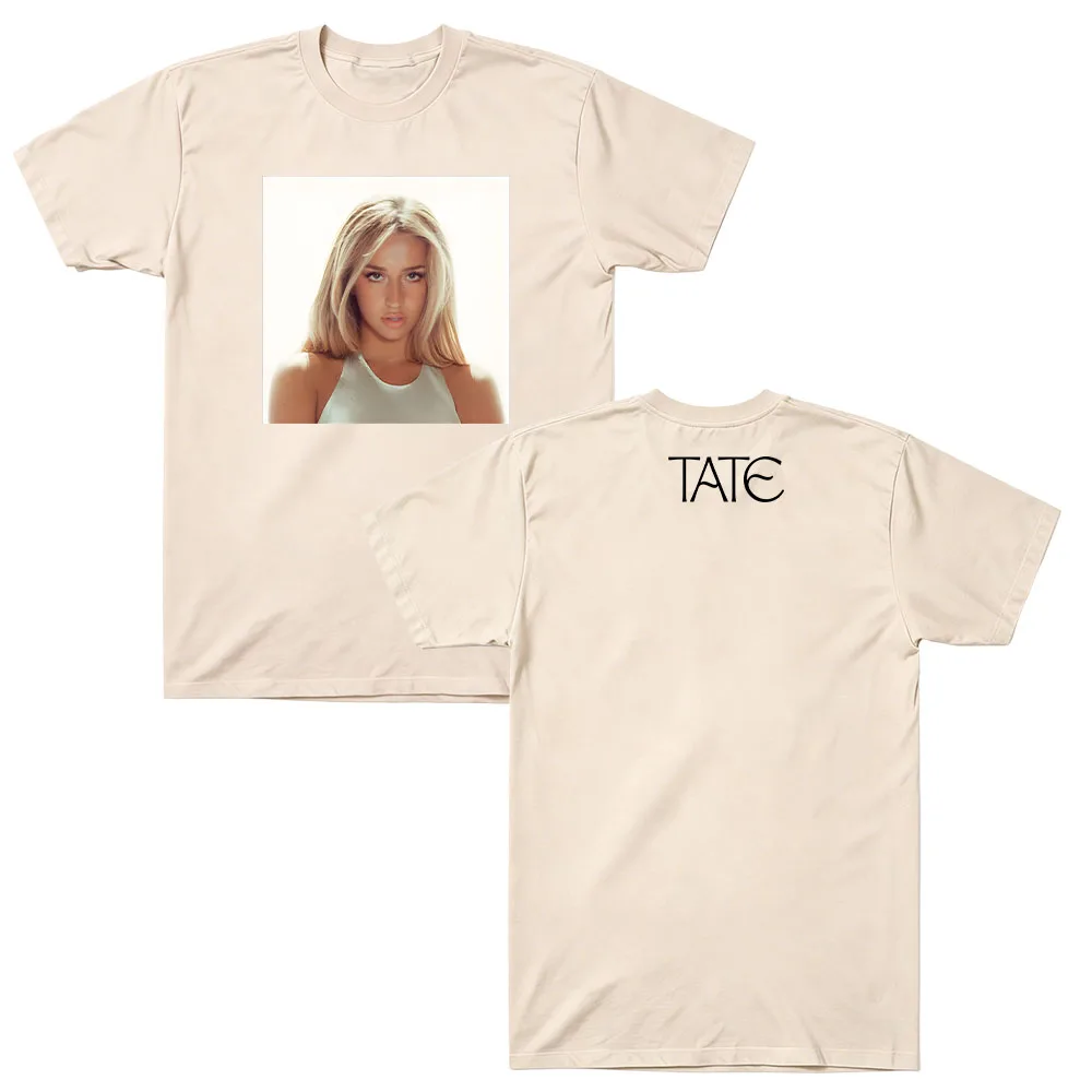 Tate McRae Mind Tee 2026 Sommer Tate Lässiges Pop-Sänger-Streetwear-Fan-Merch-Oberteil, geeignet für Damen und Herren, Baumwollkleidung – Detail 6