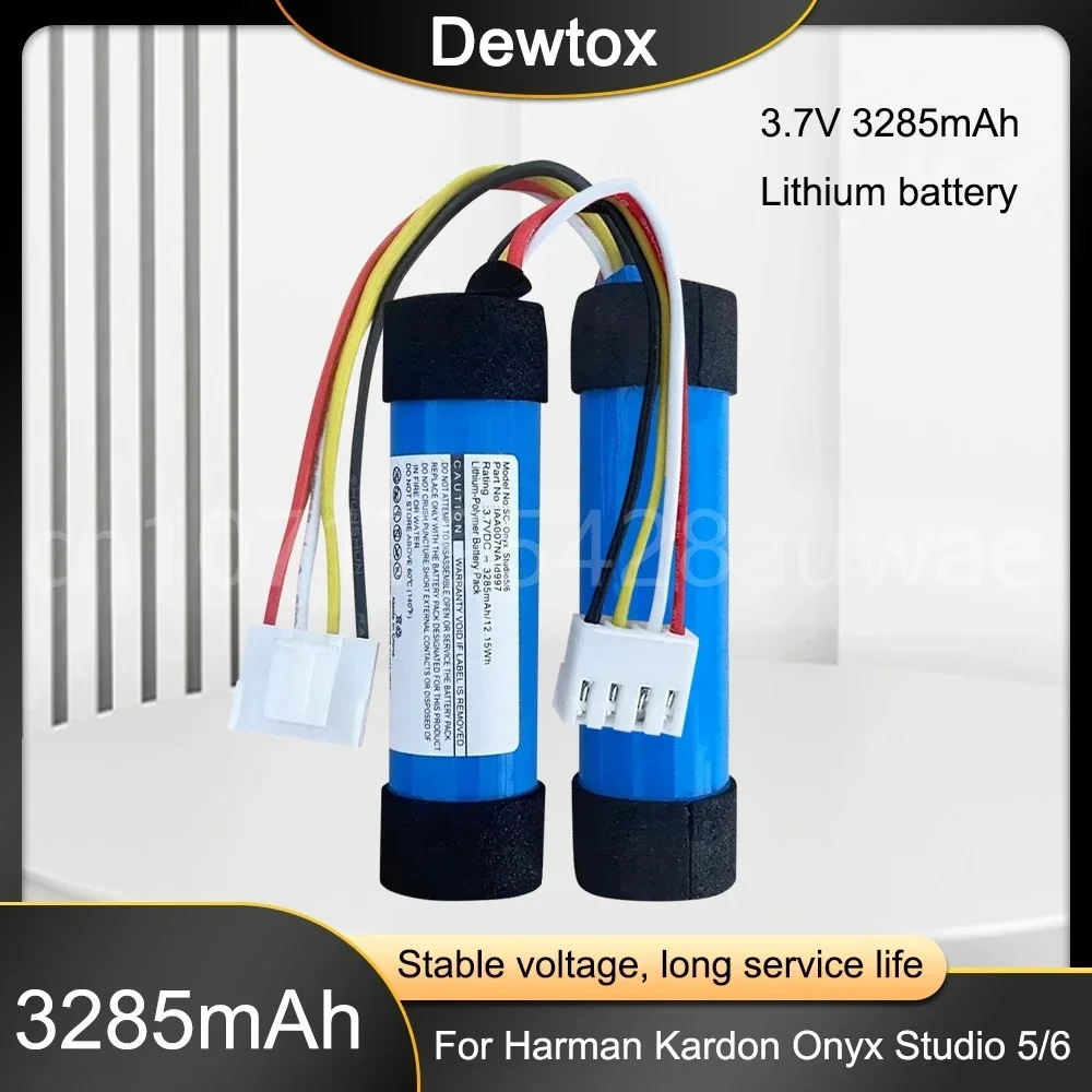 3.7V 3285mAh Speaker Battery for Harman/Kardon, Onyx Studio 5, Onyx Studio 6, HKOS6GRYSG, HKOS6BLKSG