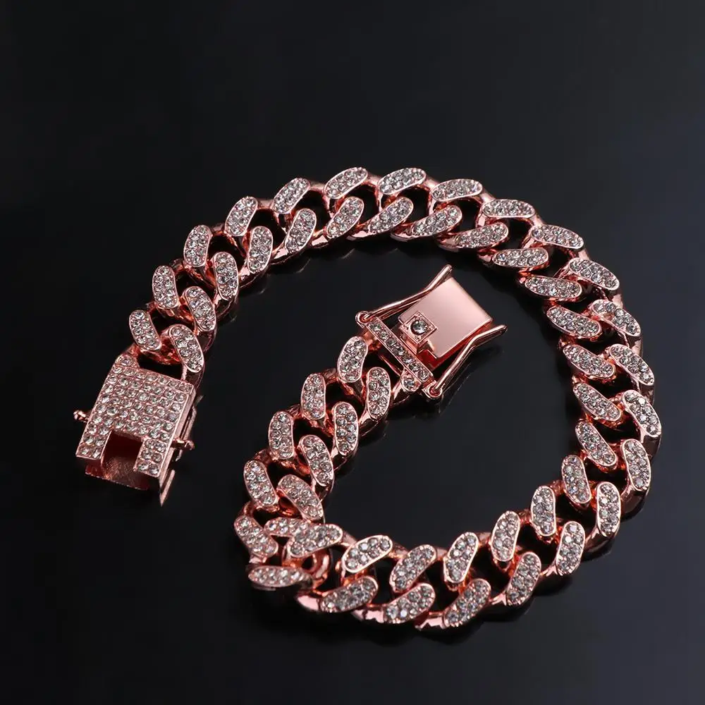 Luxury Personalized Photo Props Fighting Necklace Pet Supplies Metal Dog Jewelry Collar Necklace Pet Chain - view 4