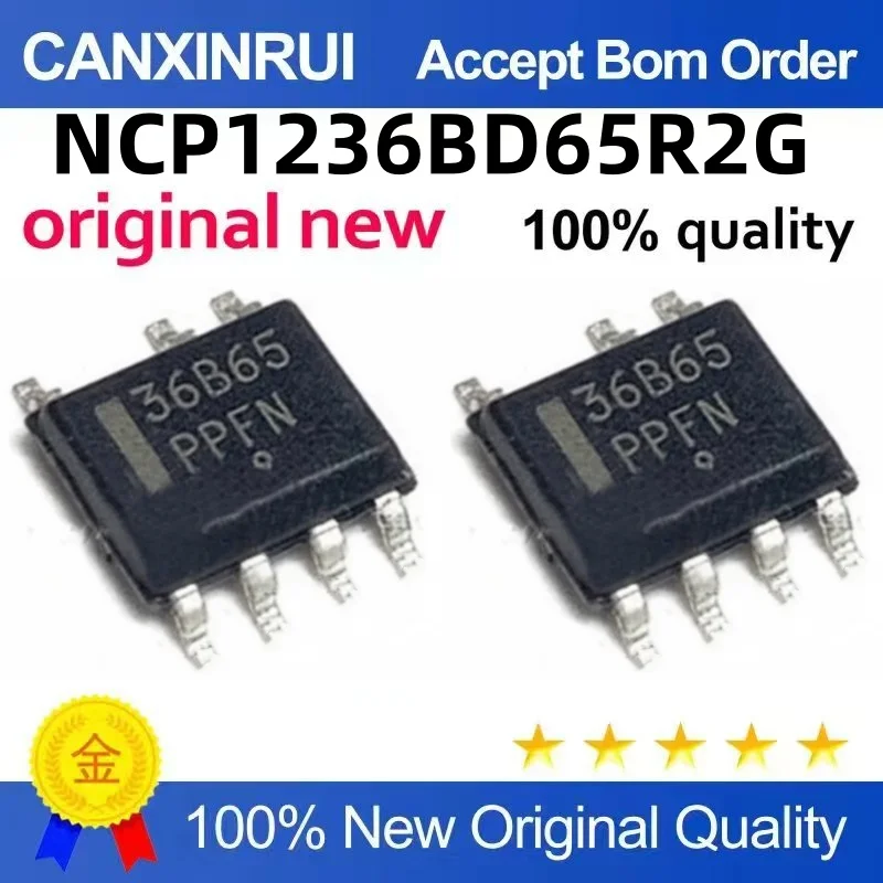 (10-300piezas)Brand new original NCP1236BD65R2G 36B65 SOP7 in stock chip IC available for bidding from one piece.