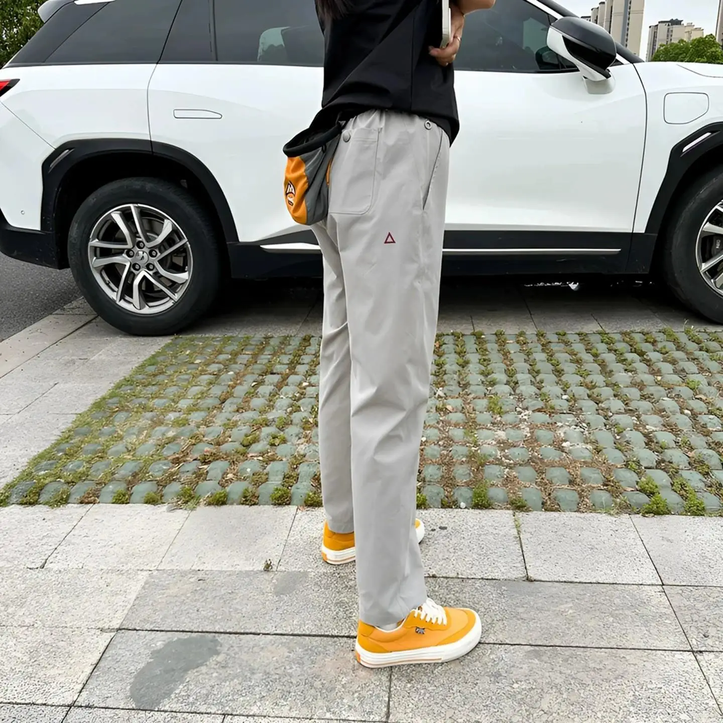 American Style Casual Pants Men's Spring Autumn Straight Tube Cone Shape Outdoor Climbing Travel Breathable Waterproof