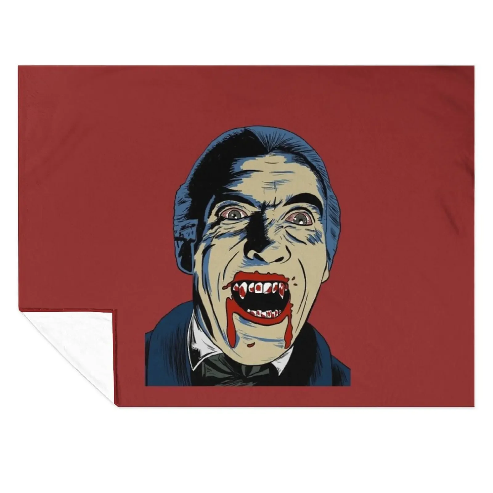 

Dracula - Christopher Lee Throw Blanket Shaggy Loose Beach Luxury St Blankets