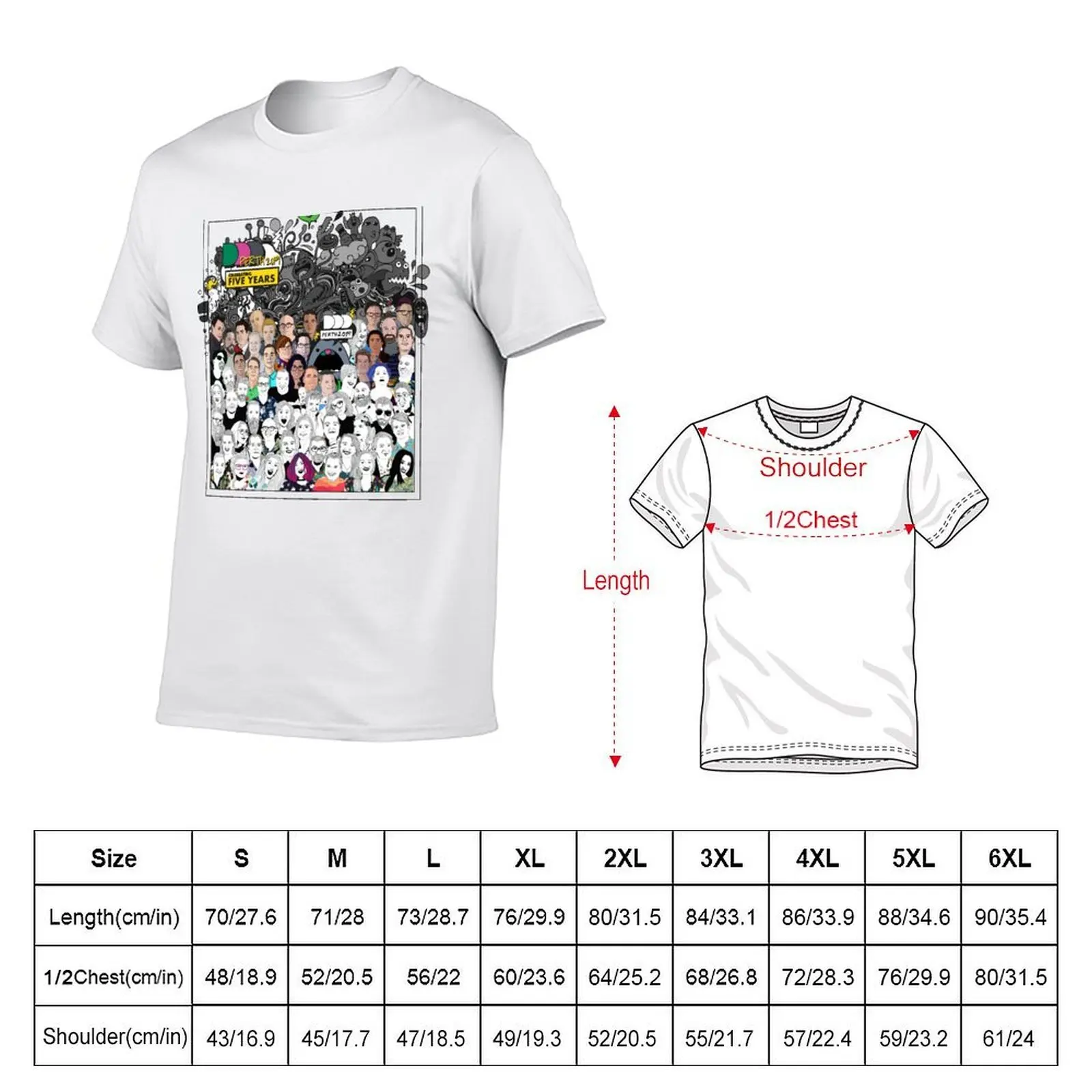 DDD Perth - Celebrating 5 years T-Shirt plain blue archive mens graphic t-shirts pack