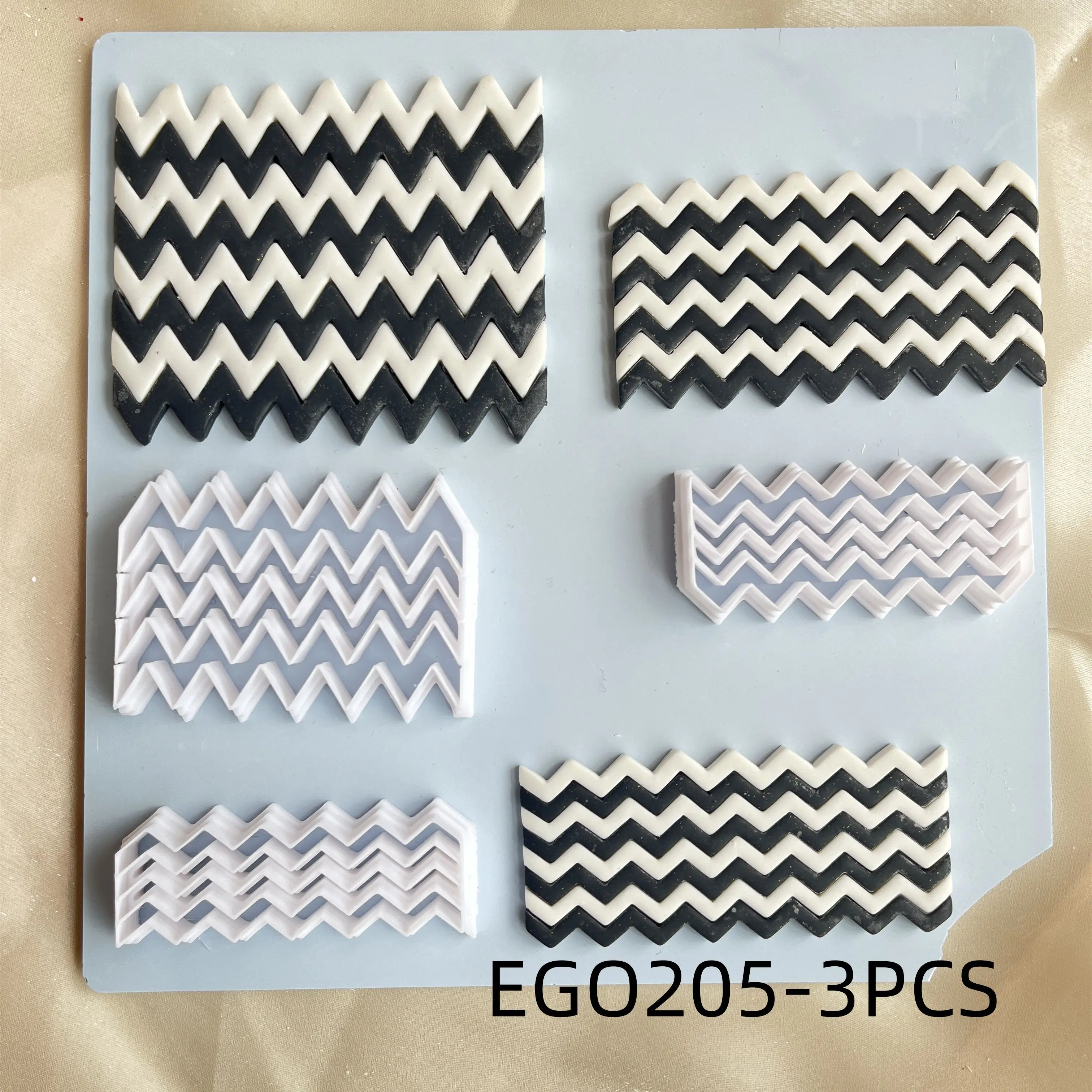 Checkerboard Polymer Clay Molds Clay Strip Cutter DIY Ceramics Earrings Jewelry Pressed Lines Pottery Tools