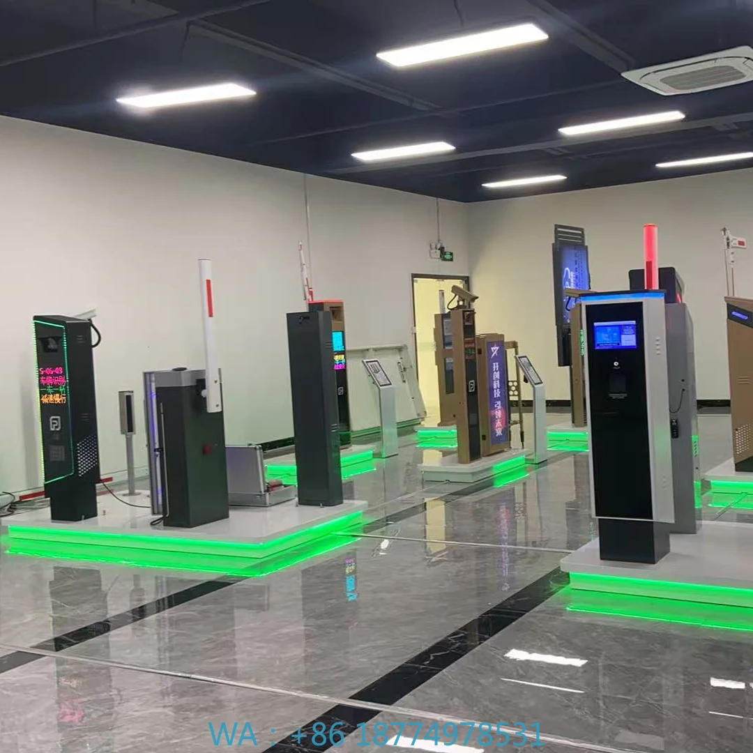 Ticket Dispenser and License Plate Recognition System Car Parking Management Solution Featuring an Automatic