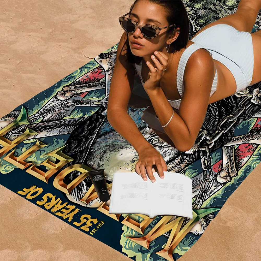 Classic Heavy Metal Rock Band Megadeths Microfiber Beach Towel Absorbent Quick Dry Soft Yoga Swimming Resort Mountain Towel