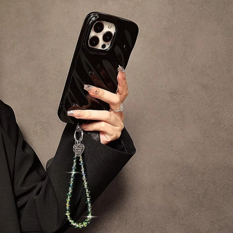 

K0EA декоративный модный ремешок для мобильного телефона, браслет, ремешок для телефона, элегантный красочный кулон из бисера,