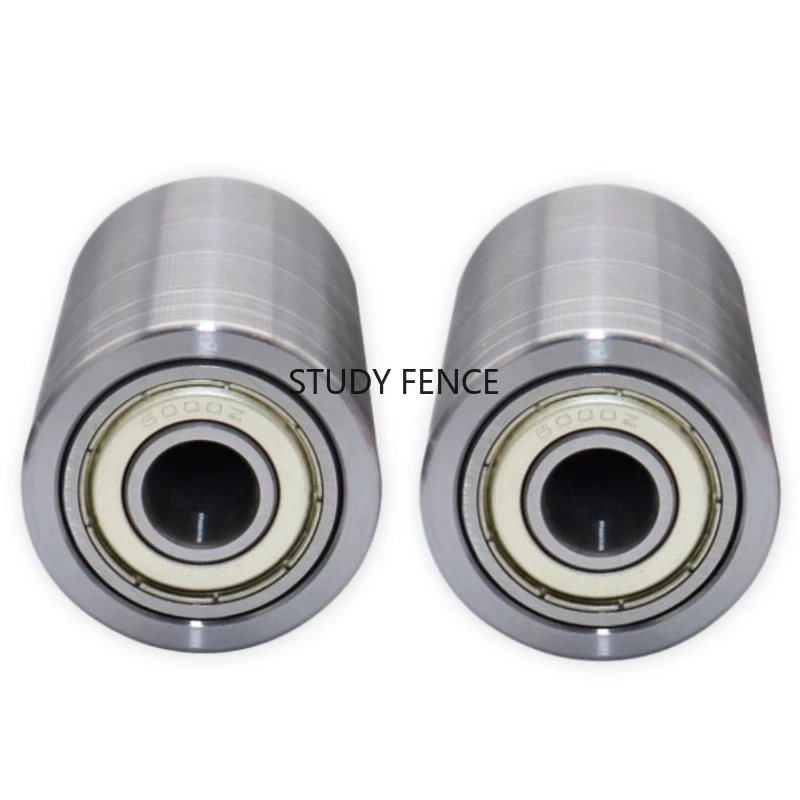 1 قطعة عجلة معدنية مزدوجة تحمل 50x80 مللي متر المنسوجة حزام الرملي آلة ناقل عجلة مسطحة بكرة المهمل عجلة إكسسوارات الأجزاء الداخلية للكمبيوتر