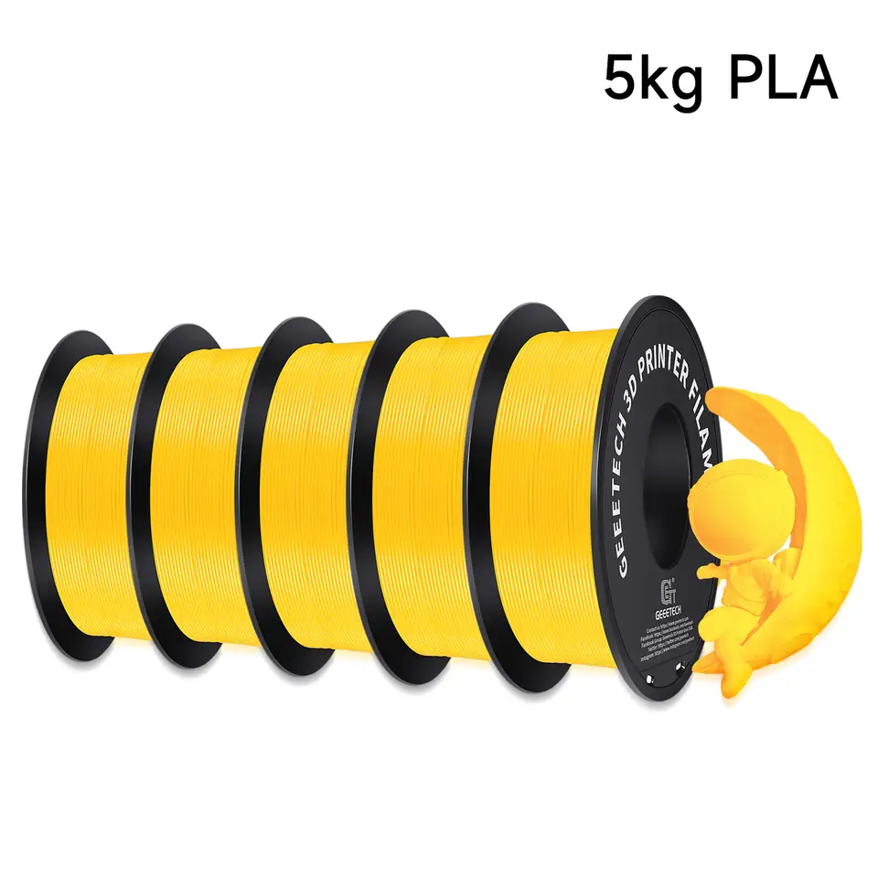 Geeetech 5Kg Standard PLA Filament 1.75mm 3D Printer Plastic Material, Accuracy 0.03mm,...