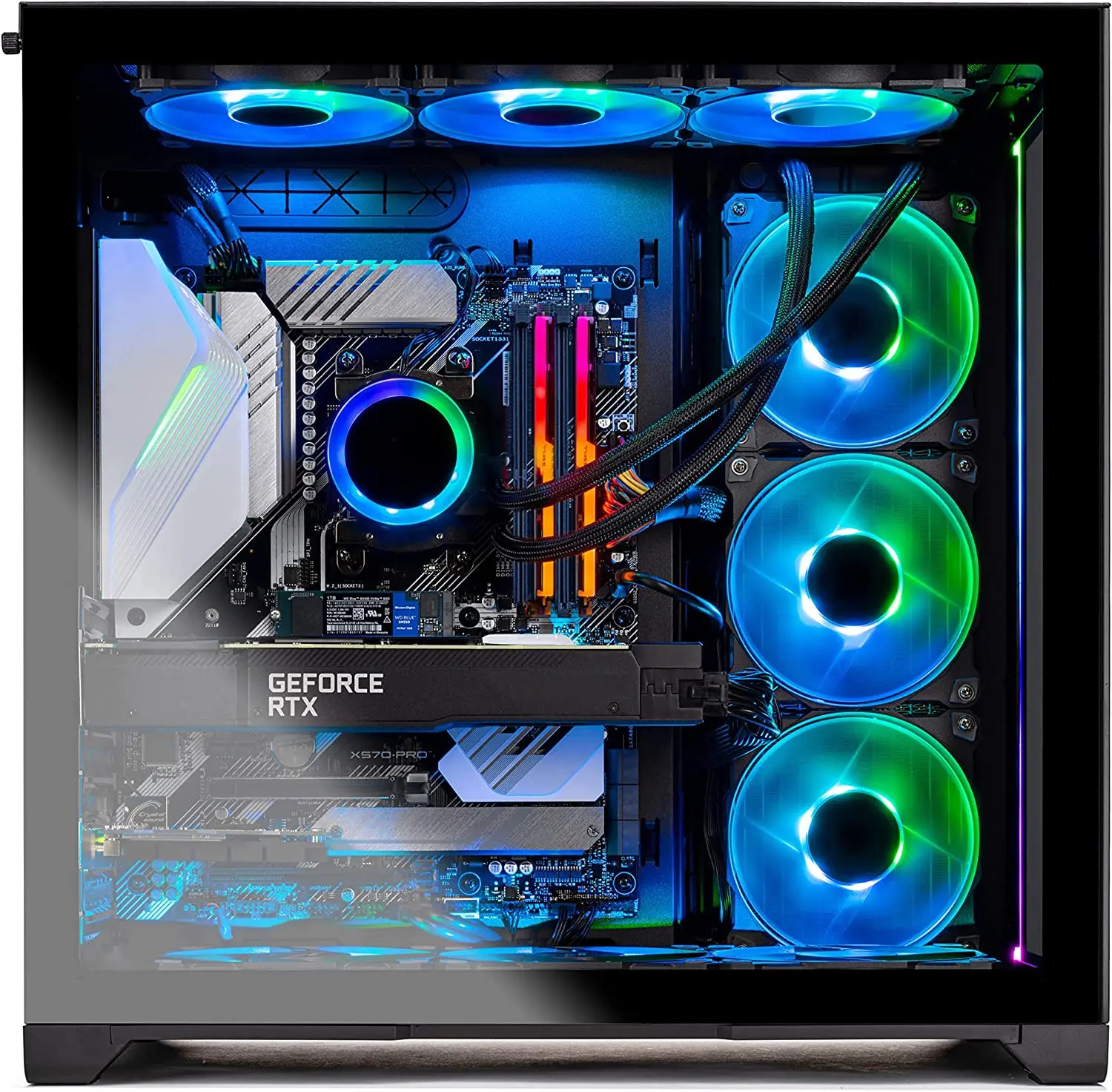 RTX 3090, 1TB Gen4 SSD, 32G DDR5 RGB, 850W GOLD PSU, 360mm AIO, AC Wi-Fi,  II PC Desktop Core i9 12900K 3.2 GHz