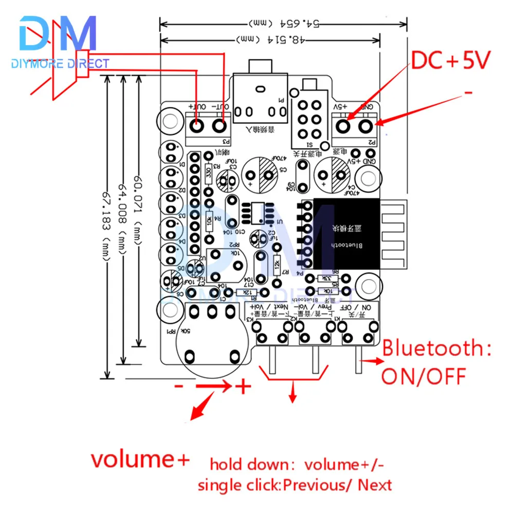 Kit de soldadura electrónica de producción y montaje de altavoces Bluetooth DIY, Kit electrónico de práctica de enseñanza DIY