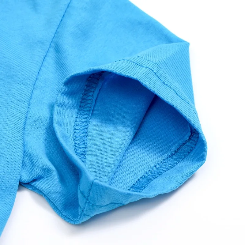 เสื้อยืดพิมพ์ลายบลูอี้สำหรับเด็กผู้ชาย เสื้อยืดแฟชั่นเรียบง่าย กางเกงขาสั้น ชุดใหม่ เสื้อแทรคสูท เสื้อแขนสั้น กางเกงขาสั้นสำหรับเด็ก