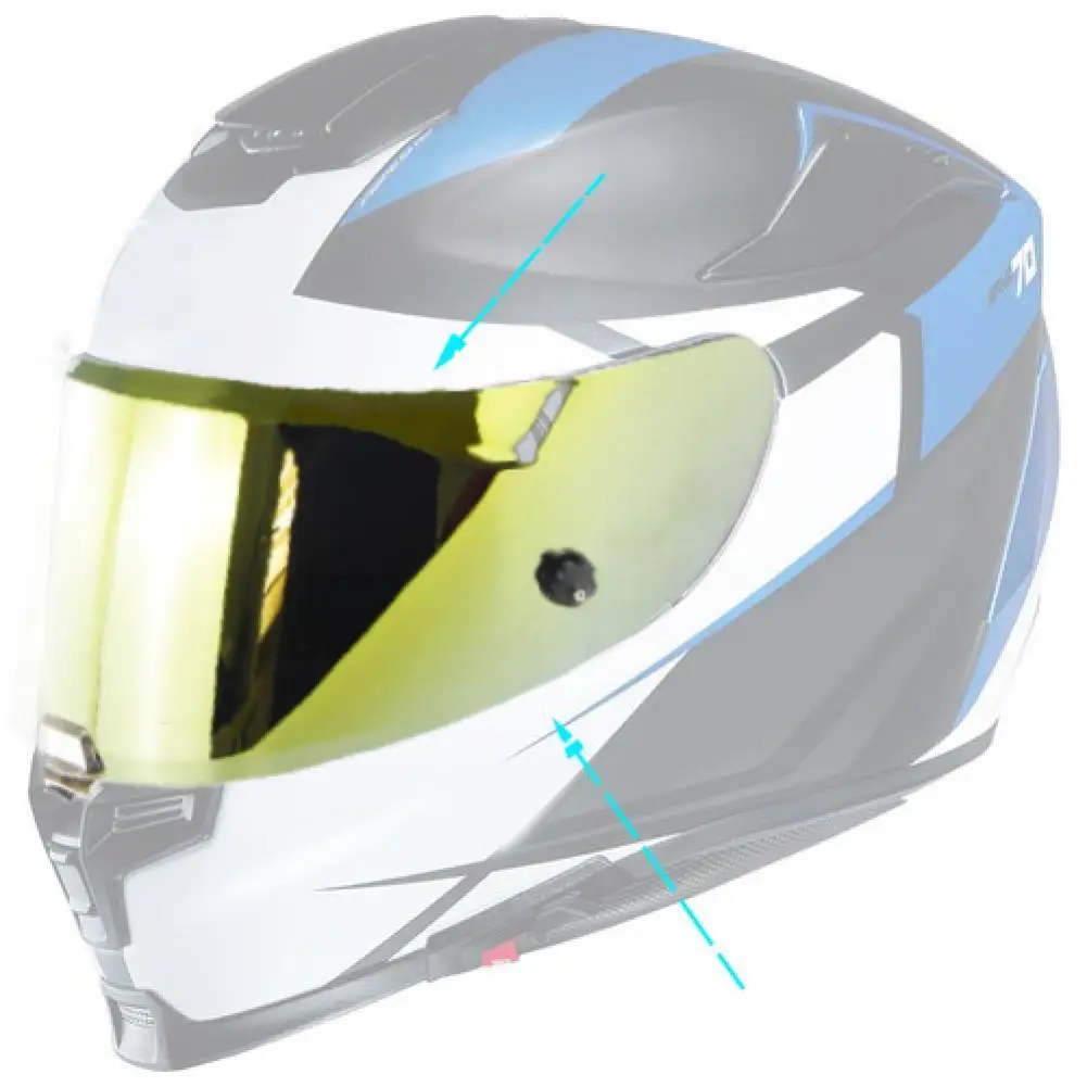 

Hot Sales Motorcycle Helmet Visor Adjustable Anti-glaring PC Durable UV Protection Helmet Lens for RPHA11