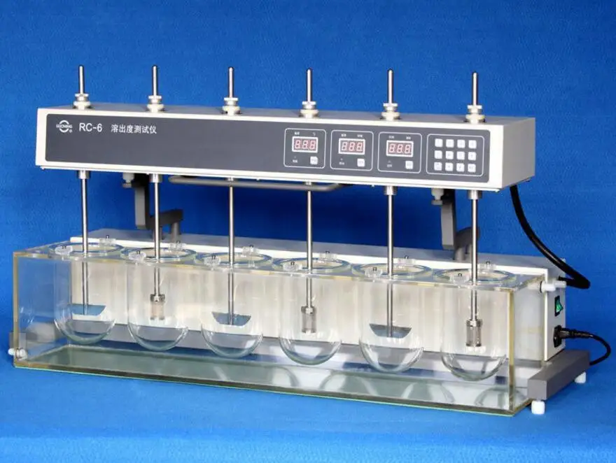fast shipping Dissolution tester Tablet Capsule Dissolution tester six vessels RC-6 Top Quality