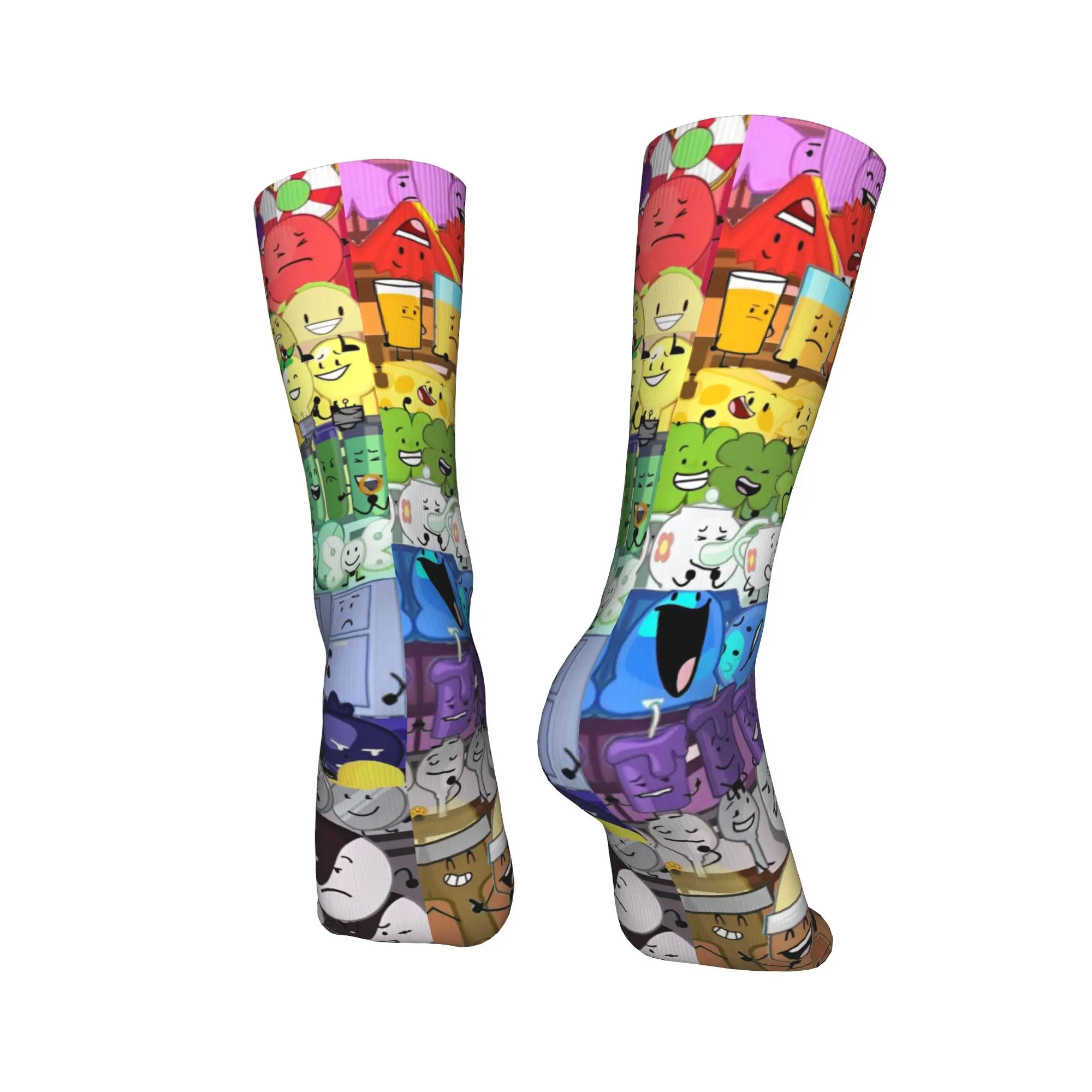 BFDI الجنون الجنون جميع الشخصيات جوارب للجنسين الرجال الجوارب جودة الجوارب غير رسمية الخريف تسلق غير زلق الجرافيك الجوارب