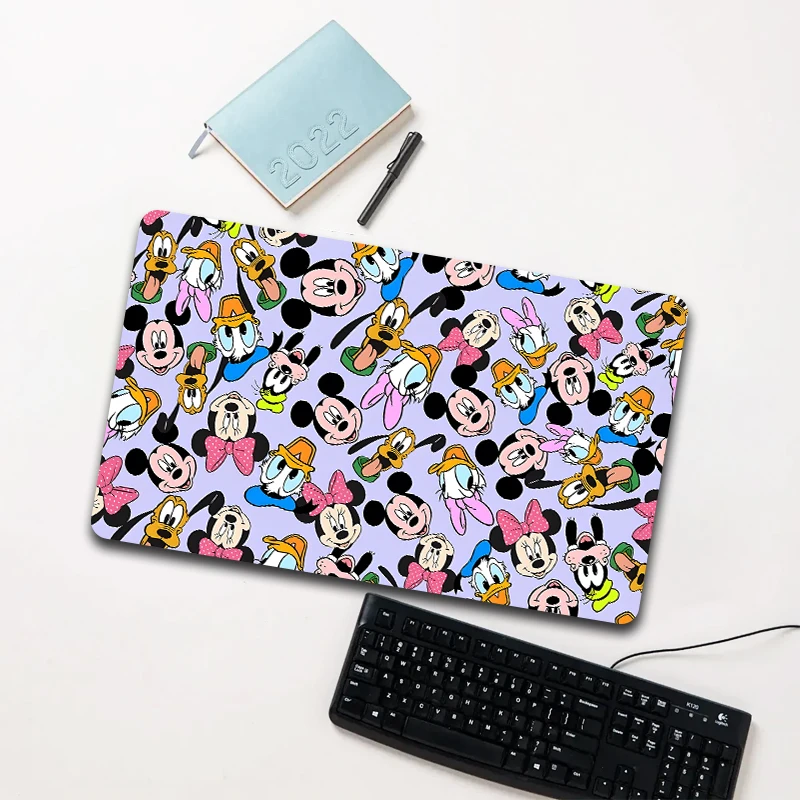

Disney Characters Purple Print Mouse Pad Large Non-slip Waterproof Desk Mat for Laptop Office