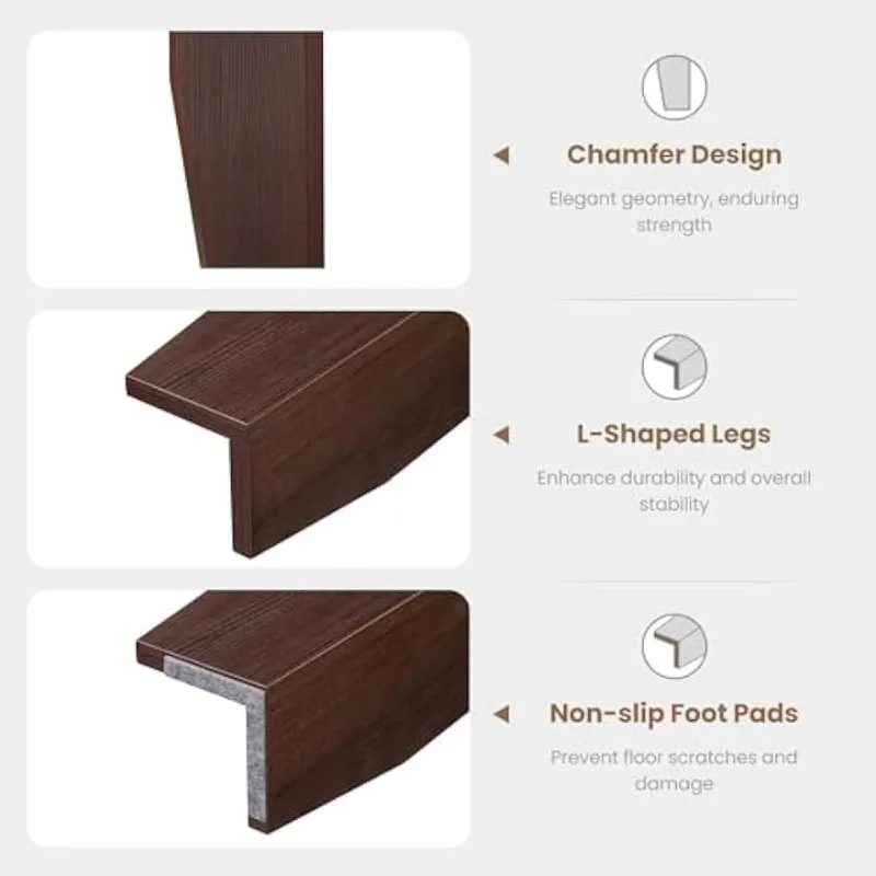 Farmhouse Dining Table for 6-8 People, 70.87" Long Rectangle Dining Table, Rustic Wood Kitchen Table with Sturdy V-Legs,