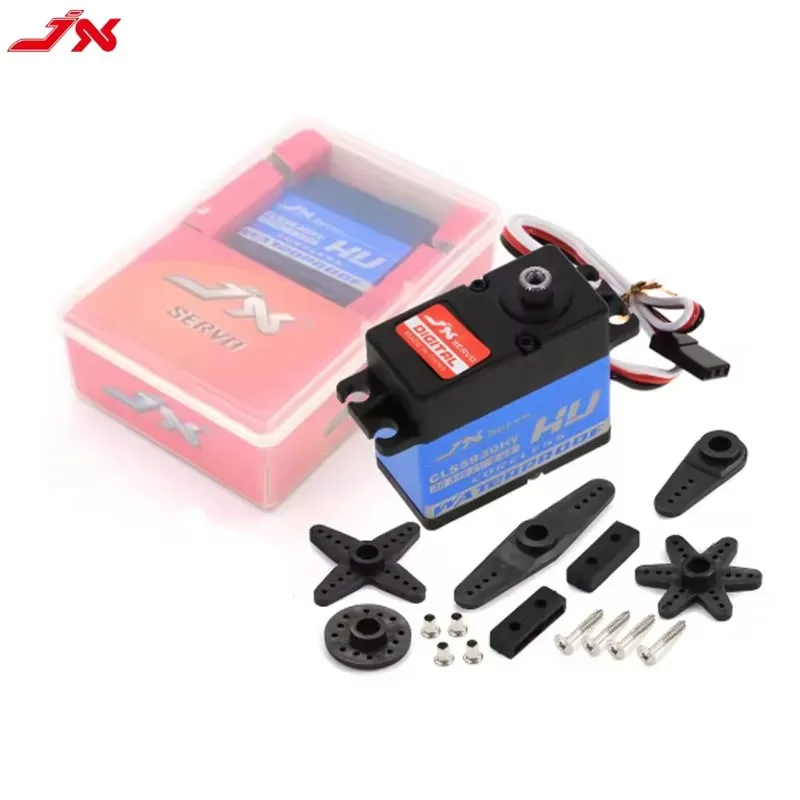 JX CLS5830HV 30KG 6-8.4V engrenage métallique haute tension étanche Servo numérique pour 1/10 RedCat HPI Baja 1/8 RC accessoire sur chenilles de voiture