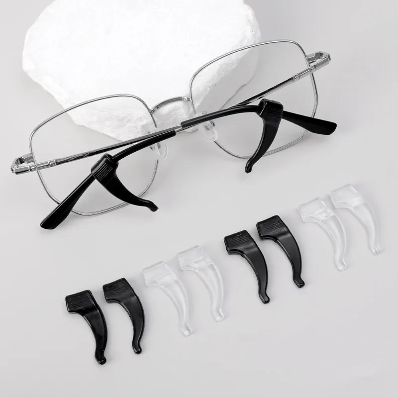 100 Stück Rutschfeste Ohrclips für Brillenbügel, Ohrhaken, Korkhalter, Fixierer, Zubehör für Brillenbügelspitzen – Detail 8