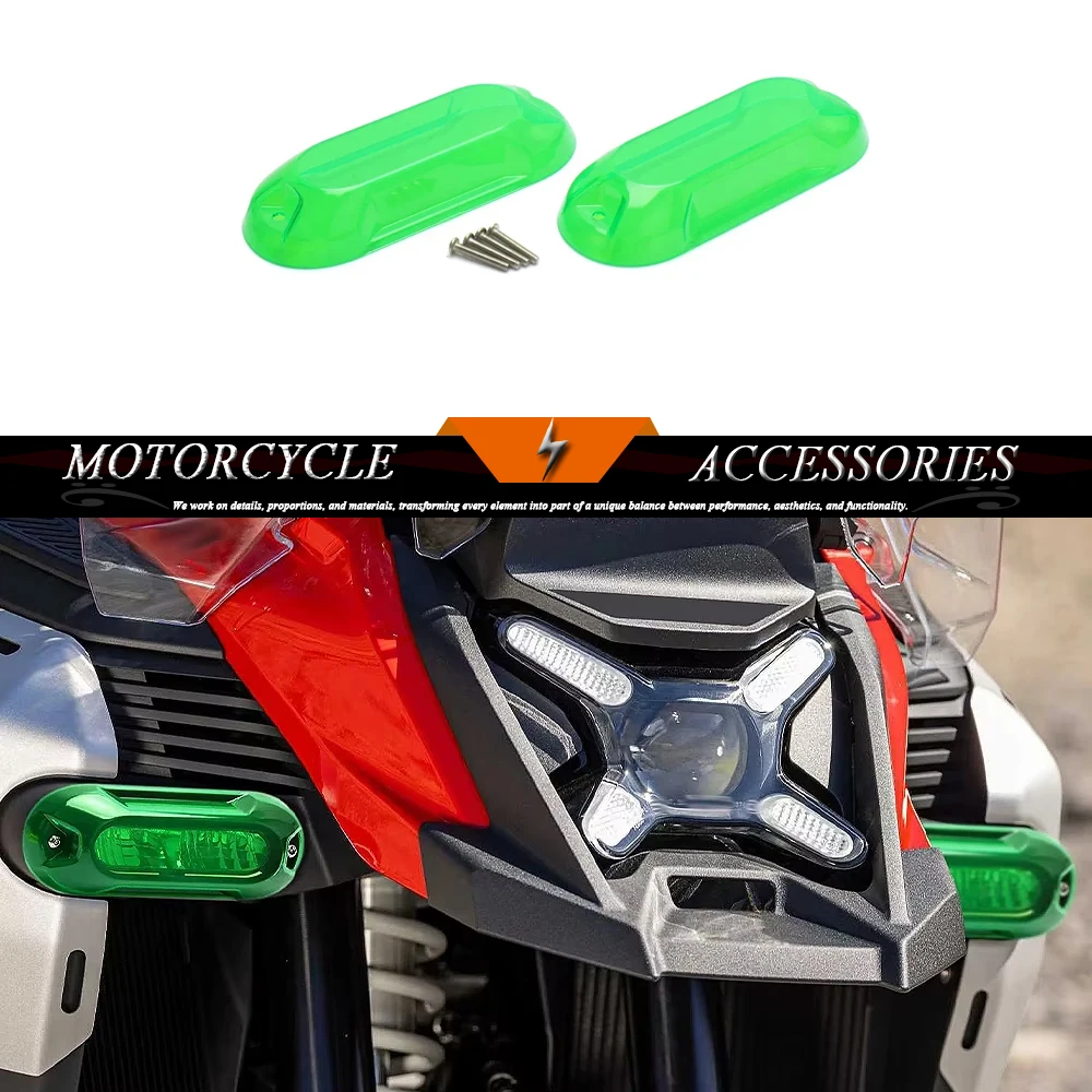

Motorcycle Front Auxiliary Light LED Indicator Protector Guard Cover For BMW R1300GS Adventure R 1300 GS GS1300 ADV 2024 2025
