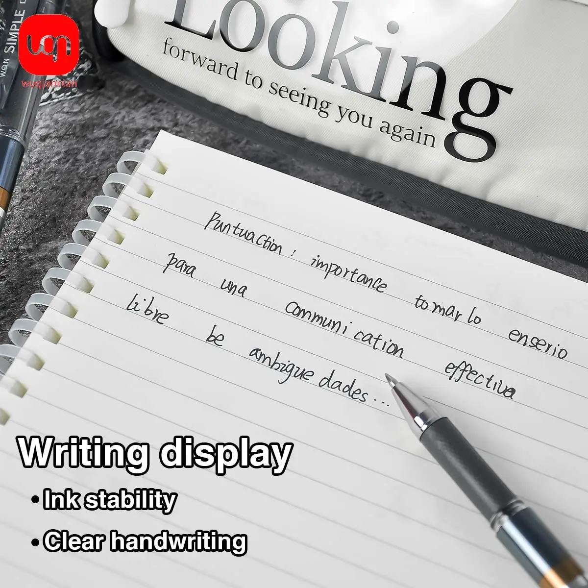 WQN-3/6/12PCS High Appearance Level Black Gel Pen 0.5mm Tip Black Ink Business Signature Pen For Writing And Student Stationery