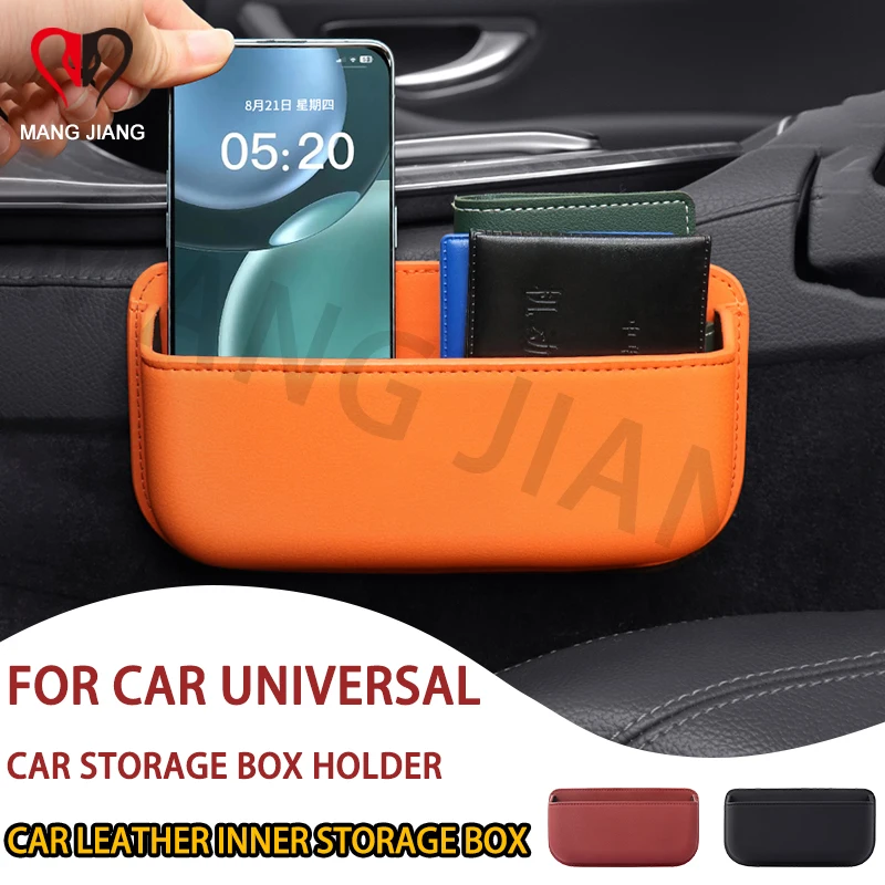 Bolso de armazenamento lateral do carro organizador saco de couro do plutônio organizador porta estiva saco de arrumação caixa telefone moeda titular acessórios interiores