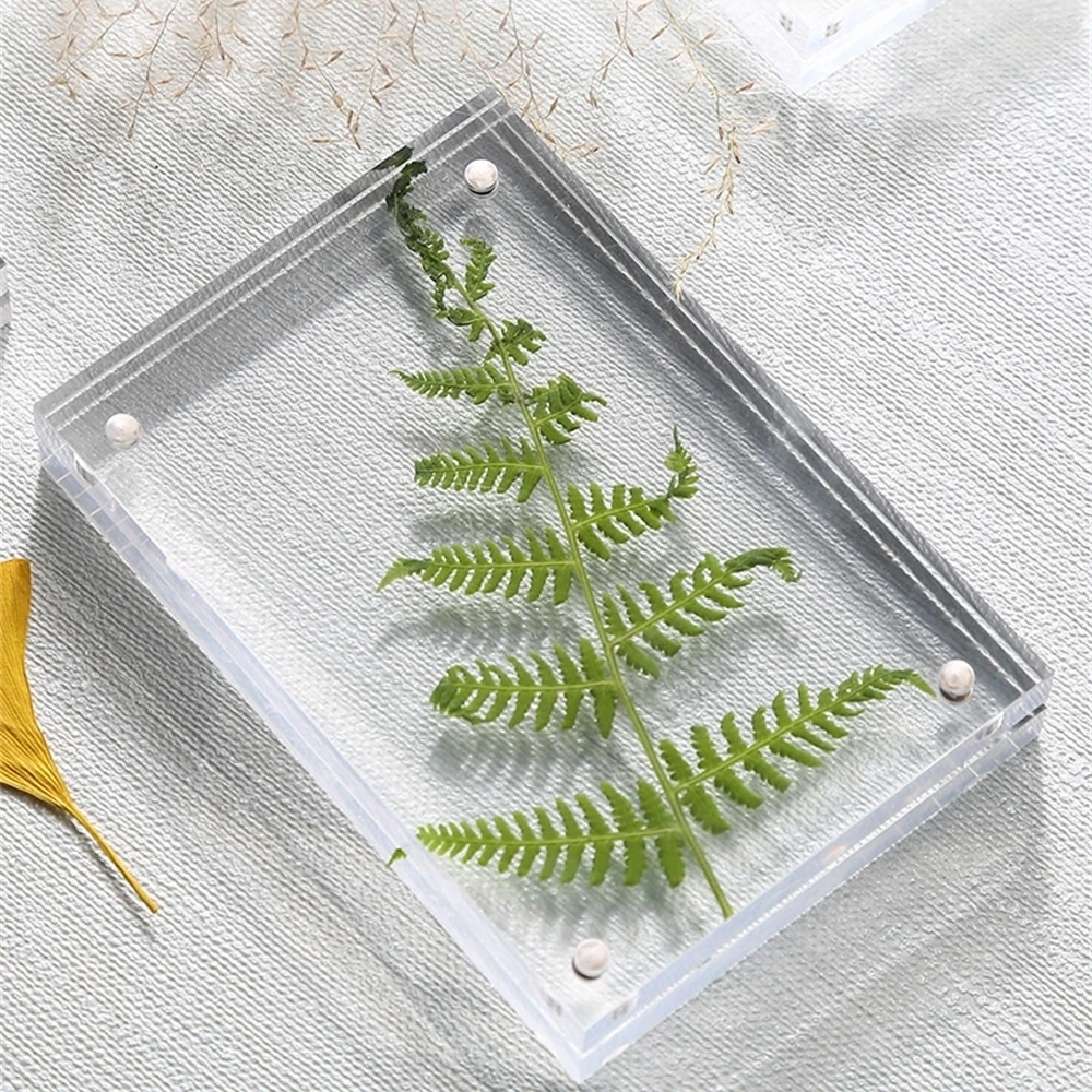 100*70mm Acrylic Menu Sign Holder Photo Frame Block Table Label Holders Paper Name Card Frame Table Desk Sign Display Stand