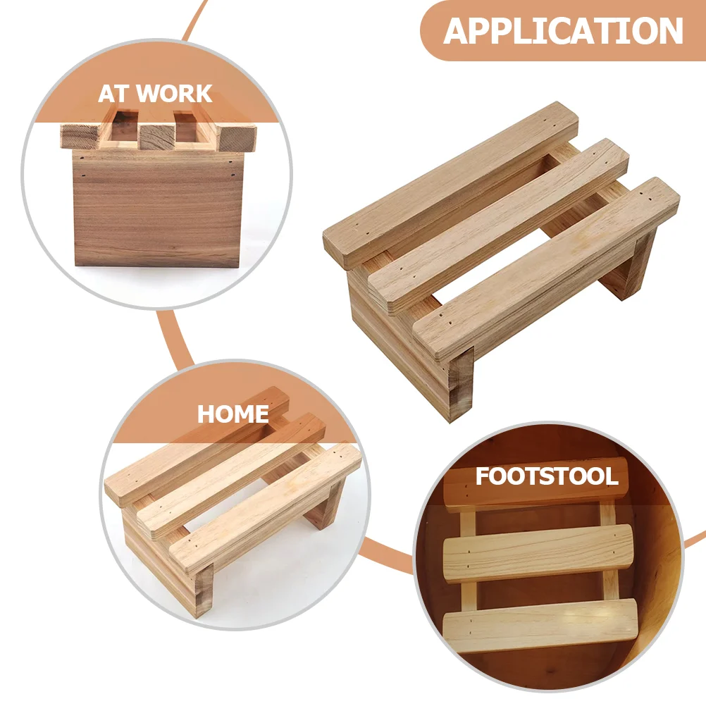 Деревянный низкий табурет, практичные табуретки-ступеньки для взрослых, подножка для гостиной, подставка для ног, сменная обувь