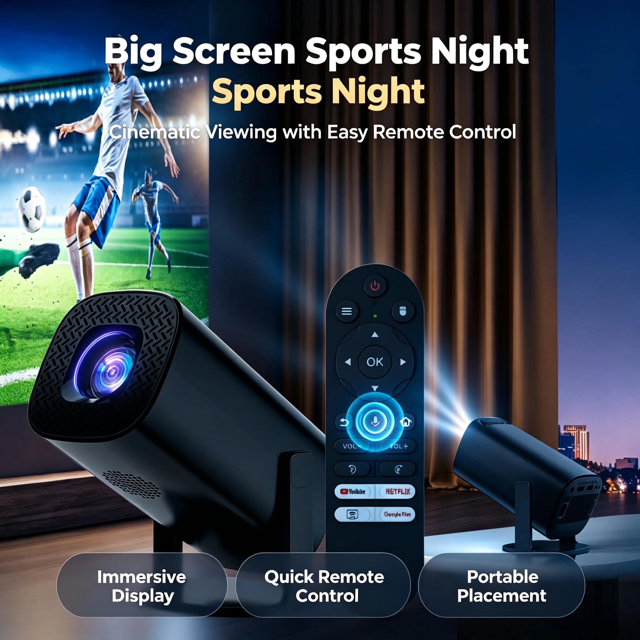 Dual Player Game Projector P30 Ultra Native 1080P 4K Decode Dual Band WiFi Bluetooth Auto Keystone for Home Camping Bedroom