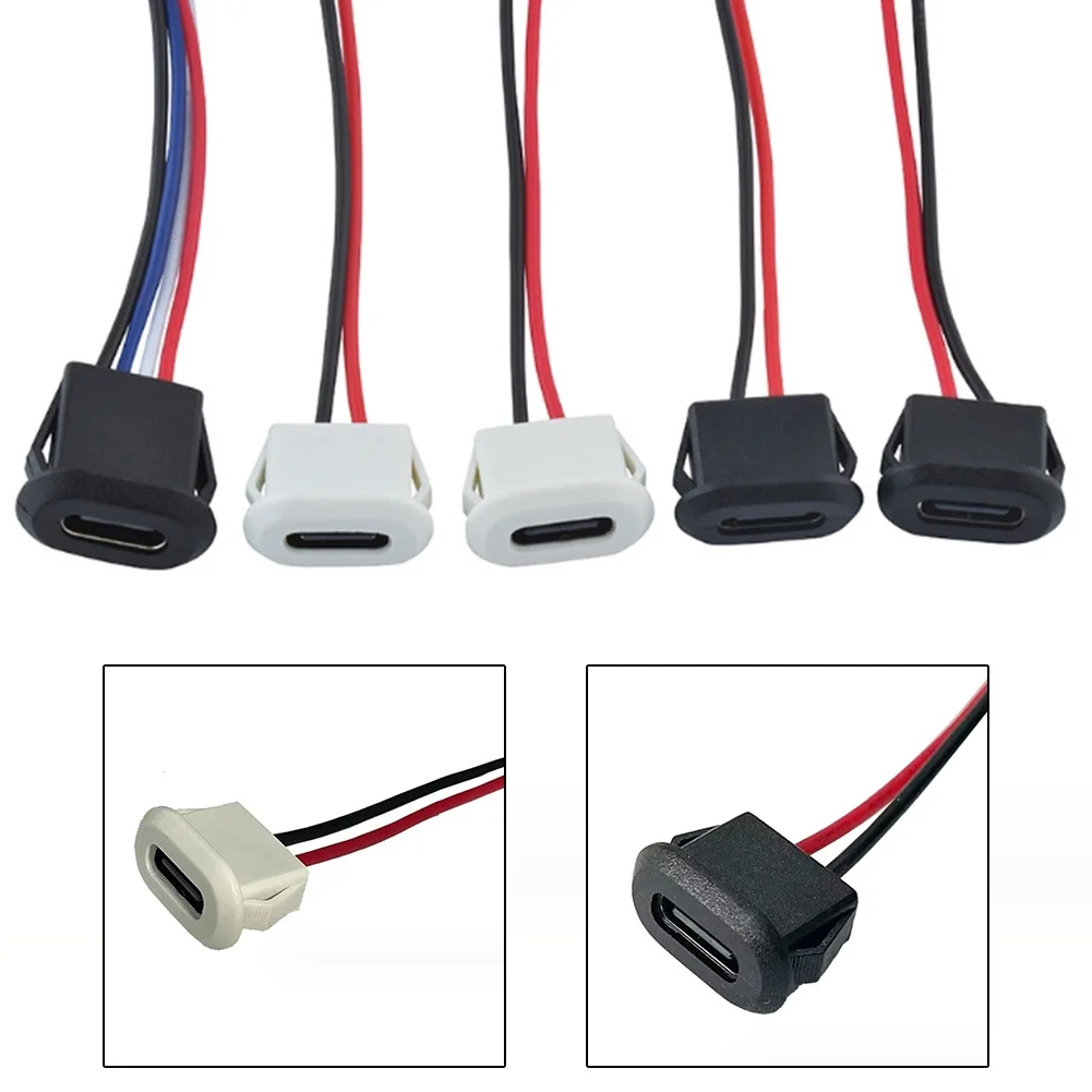 Plug Socket Type-C Connector With Card Buckle 30V 3A High Current Fast Charging USB Type C Connector Practical