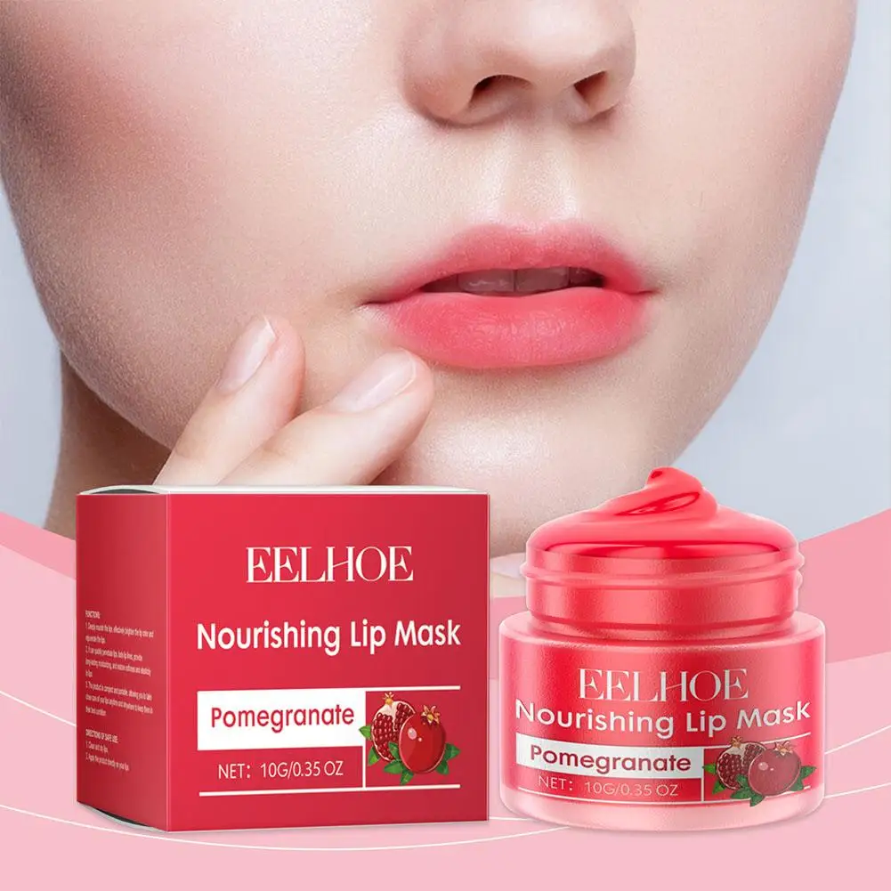 EELHOE Moisturizing Lip Mask With Lip Brush Day And Lip Night Prevention Dry Balm Scrubs Exfoliator Lip Repair Hydrating Cr Q1P4