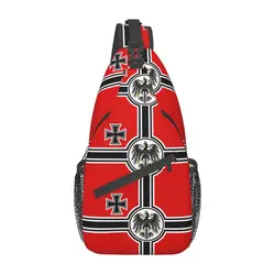 German DK Reich Sling Bag Chest Crossbody Shoulder Sling Backpack Outdoor Hiking Daypacks Germany Empire Of Flag Men Women Pack