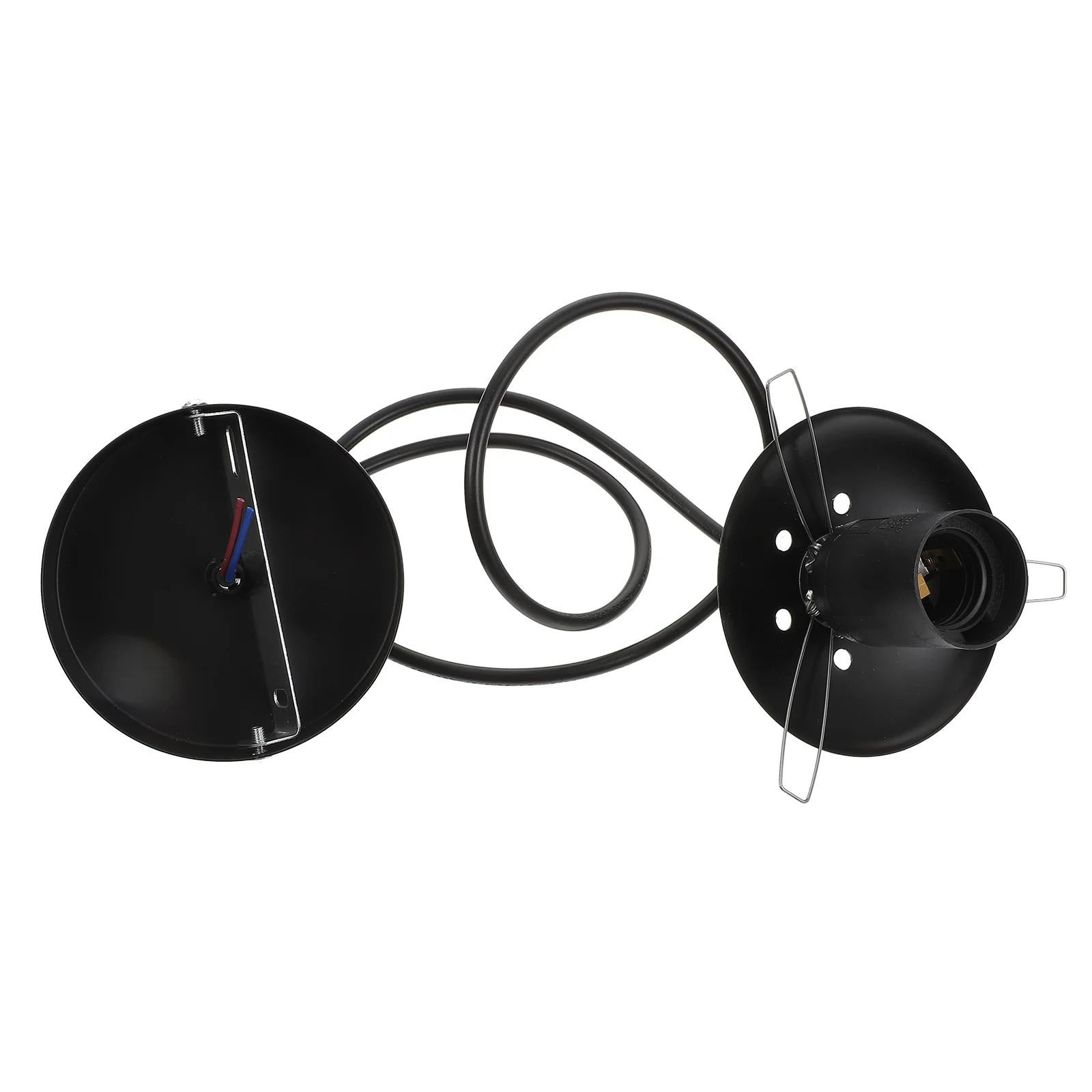 

1Pcs E27 Light Socket Lamp Holder Decorative Pendant Lighting Fixture DIY Home Ceiling Lamp Repair Part PVC Bulb Holder