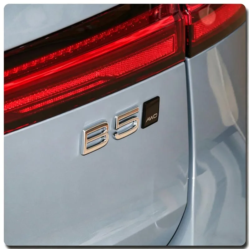 Black Edge Metal Badge R Design AWD Moose Test Logo Decals Car Sticker For Volvo Ocean V40 V60 V90 XC60 XC90 XC40 S60 S90 S80