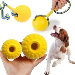 1 pz 7cm/9cm indistruttibile palla di gomma Pet Dog Training masticare gioca Fetch Bite Toy Dog Toys For Dog Interactive