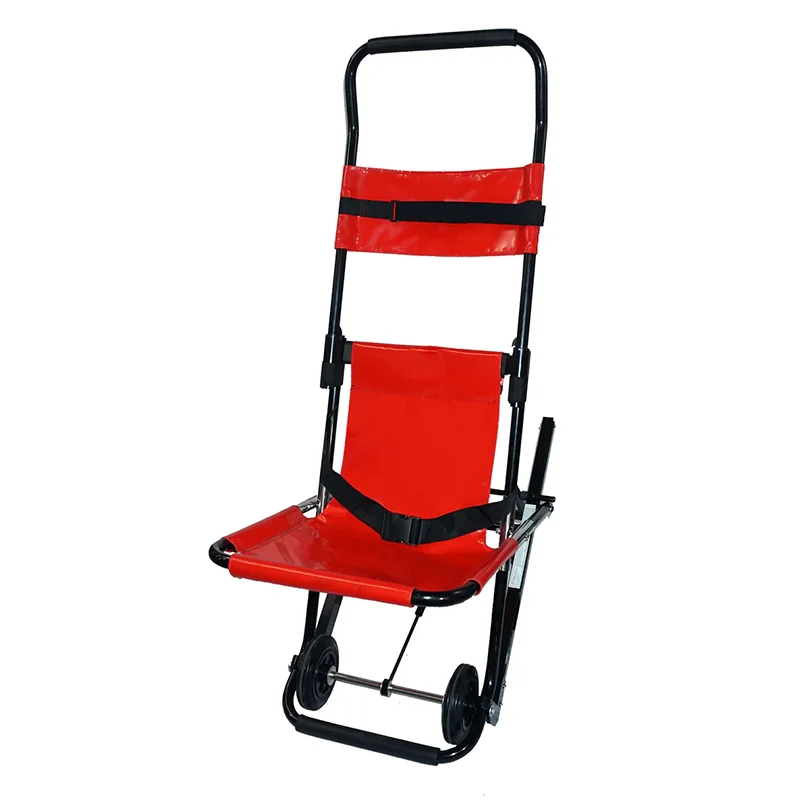Chaise d'évacuation pliable pour le transfert d'urgence des patients