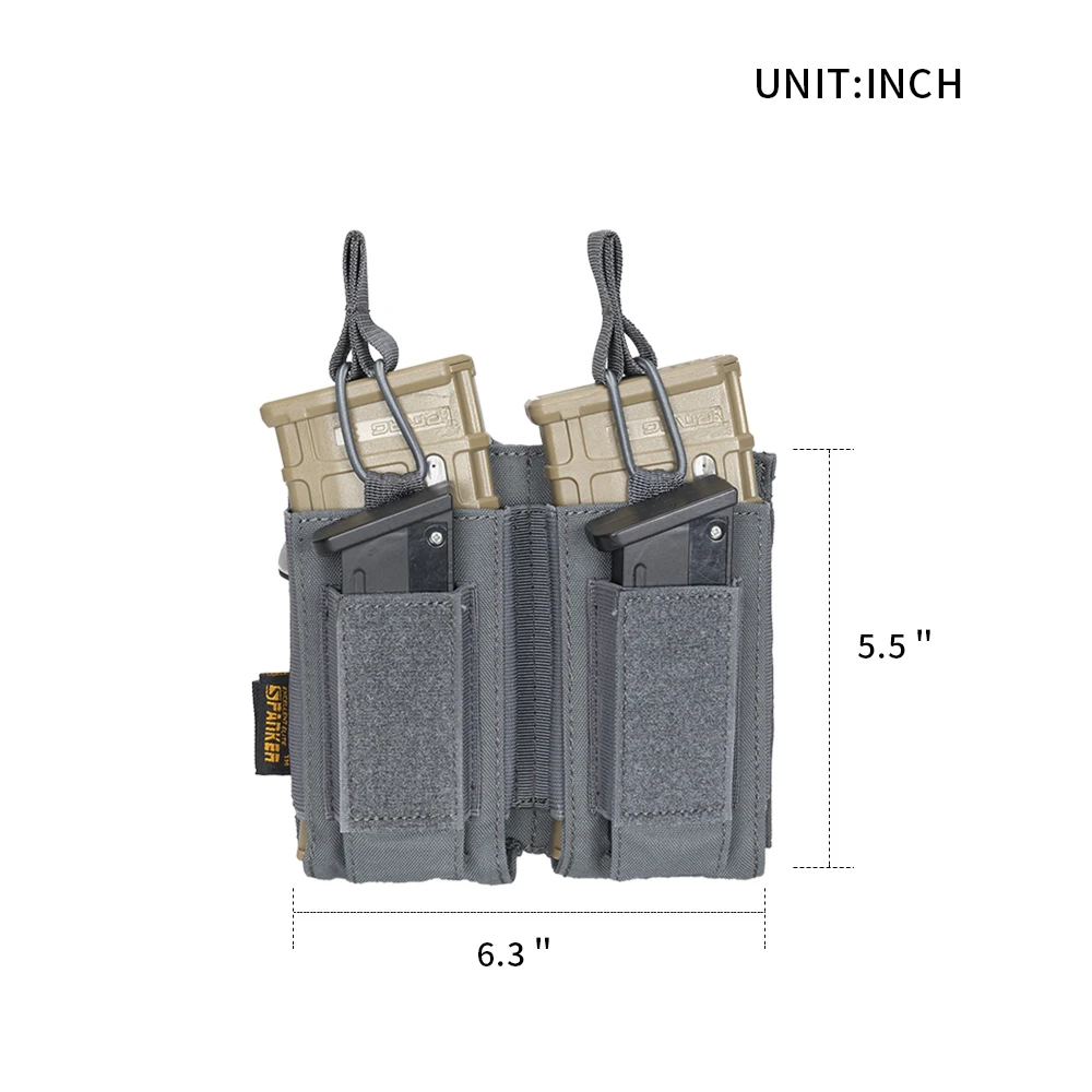 EXCELLENT ELITE SPANKER Tactical Molle Magazine Pouch AK M4 Pistol Double Magazine Pouches Paintball Game Accessories