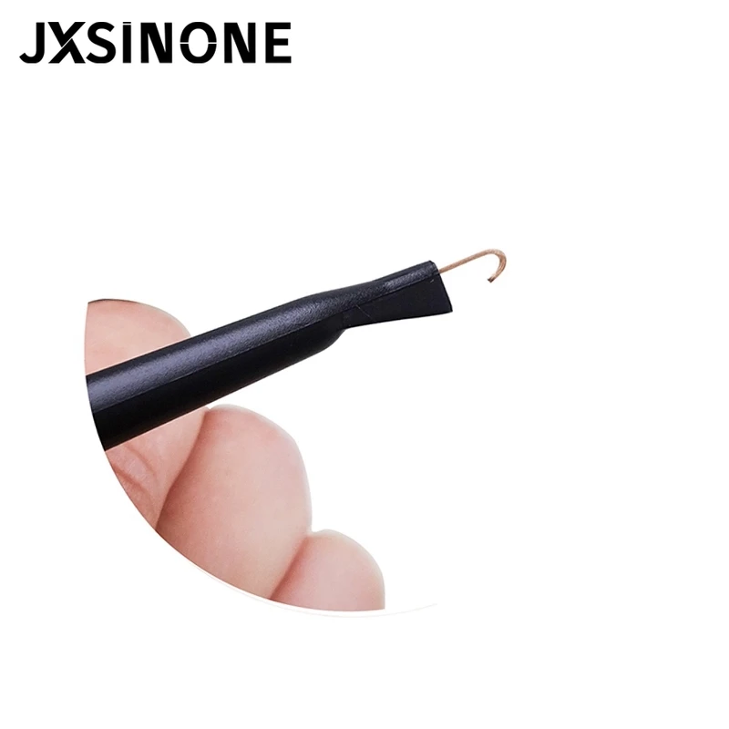 JXSINONE 10PC Dupont Male/Female to Test Hook Clips Silicone Jumper Wires Transistor Tester For Electrical Testing P1534 P1535