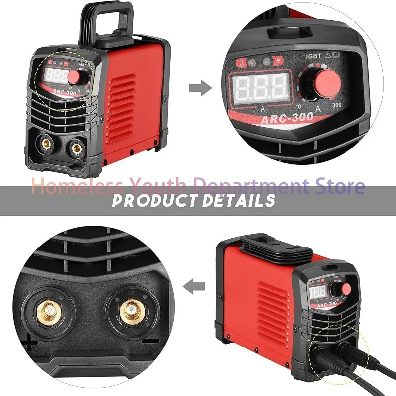 Portable Welding Machine Semi-automatic Working Arc Welders Direct Current Electric Welding Device Household Welders Equipment